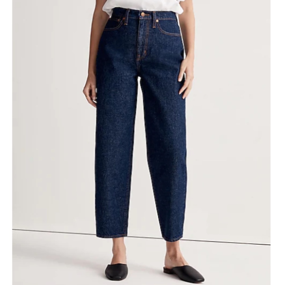 NWT Madewell Balloon Jeans in Mapleside Wash